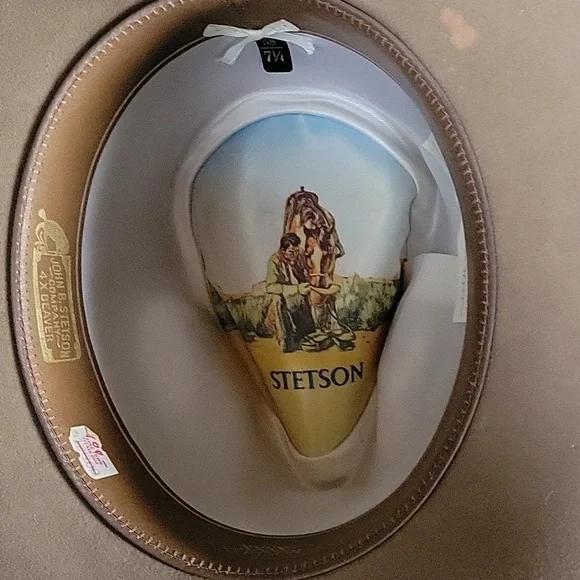 Vintage Stetson Gallup Cowgirl Hat Tan - Picture 10 of 11